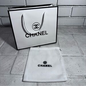 Chanel Empty Paper Bag (Retail Bag) & Drawstring Pouch